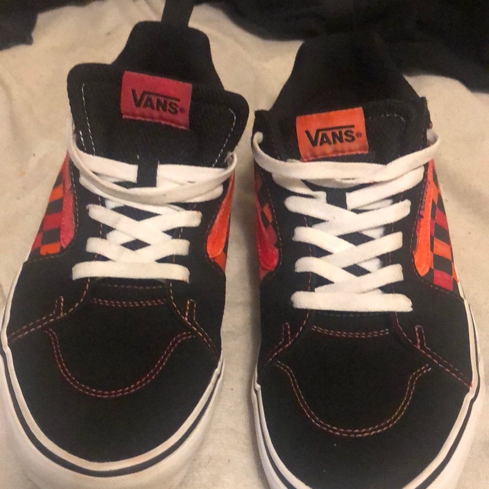 Custom checker board vans